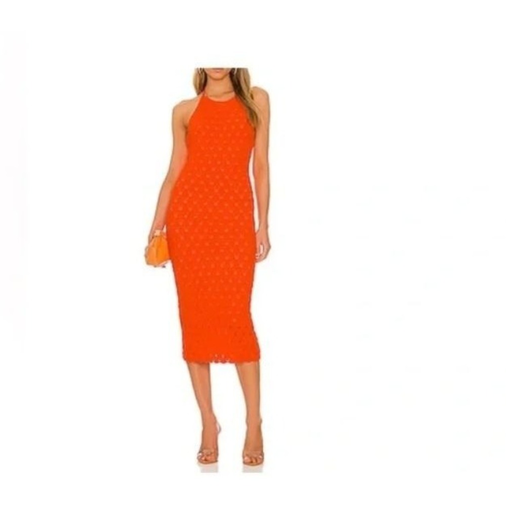 Eliza J Womens Sleeveless Textured Knit‎ Dress Size XS Orange